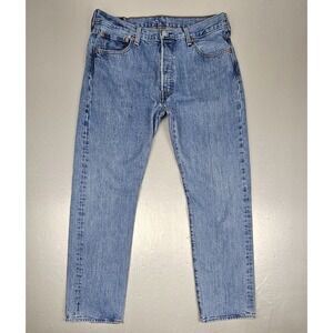 Vintage Levis 501 Jeans Mens 35x32 Blue 1993 Straight Leg Button Fly Denim